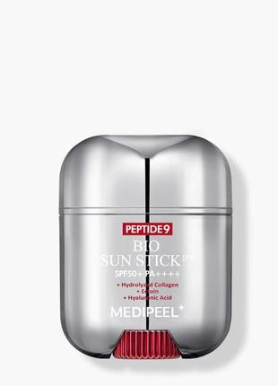 Багатофункціональний сонцезахисний стік для обличчя medi-peel peptide 9 bio sun stick pro, spf 50