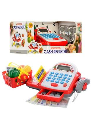 Дитячий касовий апарат 6300:сканер,продукти , калькулятор ,звук,світло