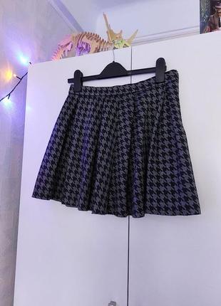 Спідниця міні жіноча гусяча лапка розмір s б/у
