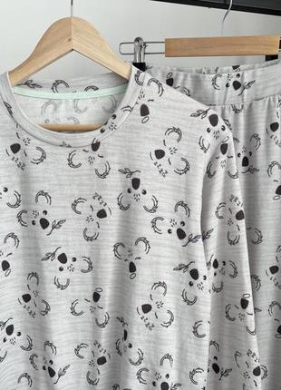 Пижама в принт «панда»2 фото