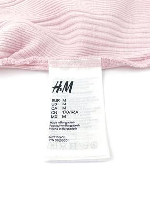 Розовый лонгслив в рубчик для беременных h&m mama, m6 фото