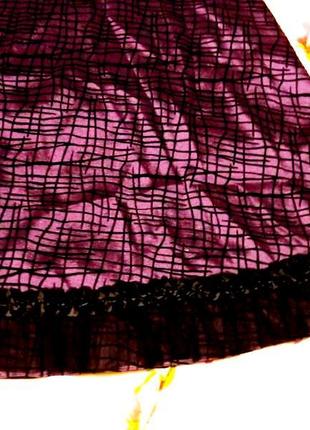 Роскошная вечерняя  макси юбка  для элегантной леди.марсала- фиолет.4 фото