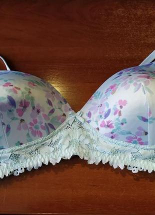 Бюстгальтер в цветы f&f 80 в, с