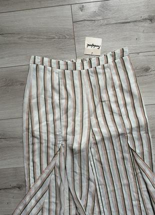 Широкие брюки женские летние штаны шорты с разрезами fredafunk5 фото