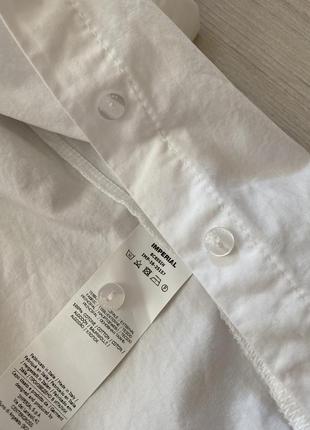 Рубашка белая трендовая с вузлом