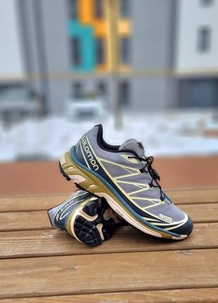 Кроссовки salomon xt-6 adv grey blue 9