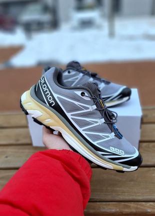 Кроссовки salomon xt-6 adv dover silver black