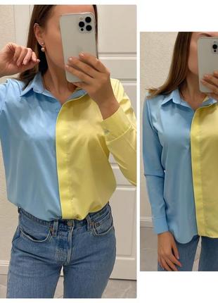 Блуза, сорочка 💛💙 з софту