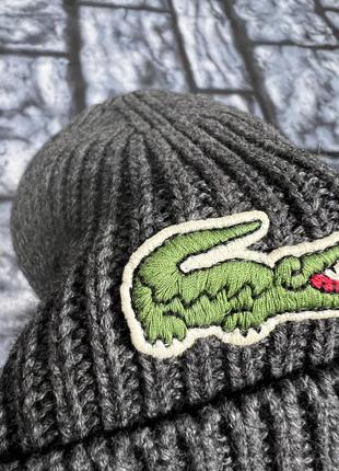 Lacoste оригінальна вовняна шапка4 фото