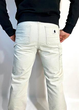 Джинси carhartt / розмір m-l / carhartt wip / чоловічі джинси / світлі джинси / штани carhartt / джинси кархарт / кархарт / штани кархарт /2