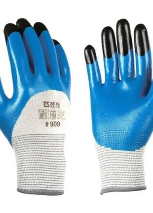 Рабочие перчатки с двойным латексным покрытием, перчатки