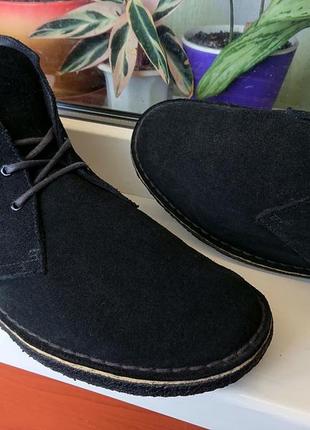 Удобные прочные легендарные кожаные ботинки "clarks originals ®". англия. 47 р.4 фото