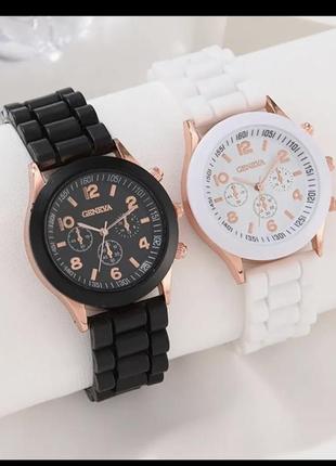 Комплект из 2 предметов, роскошные женские часы, модные роскошные элегантные наручные часы из сплава, силиконовый ремешок, парные часы