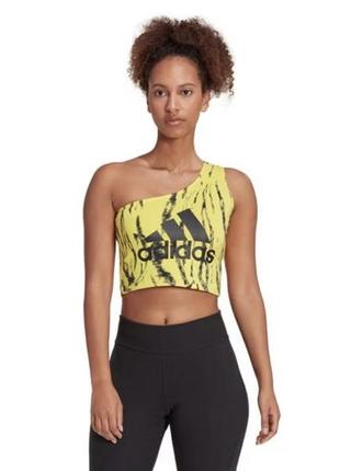 Топ adidas future icons animal print tank top