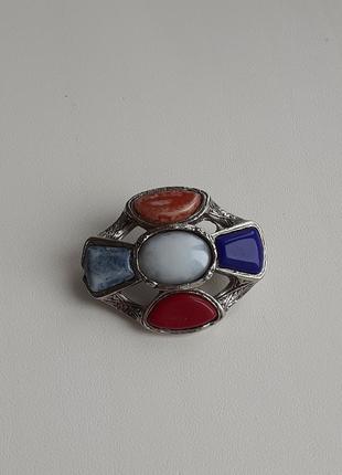 Красивая винтажная шотландская брошь