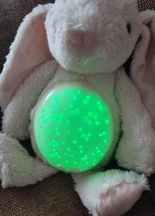 Мягкая игрушка ночник музыка свет зайка7 фото