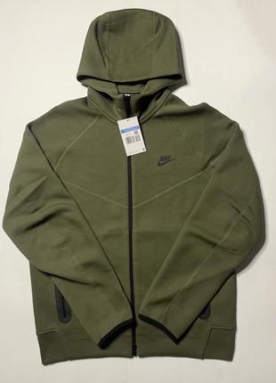 Оригинал кофта хаки nike tech fleece комтюм fb8002-222 fb7921-222