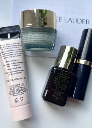 Набір estée lauder: база,крем,сиворотка,помада 4205 фото