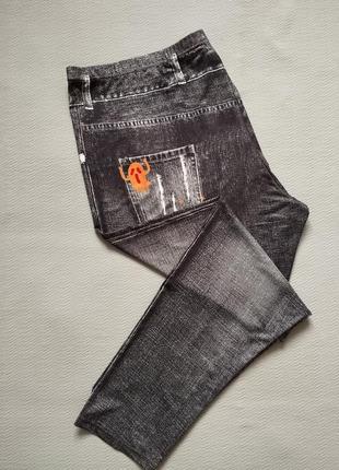 Мегакласні легінси джегінси імітація джинсу супер батал shein curve9 фото