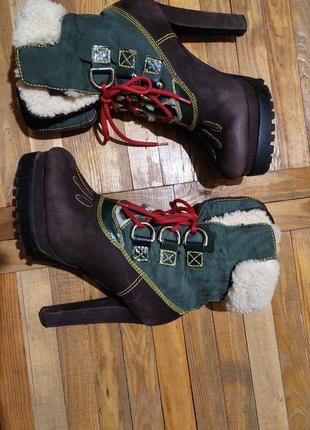 Экстравагантные зимние ботинки luciano carvari