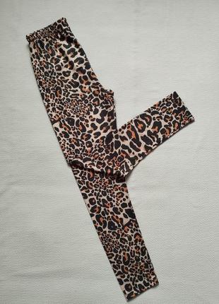 Суперовые лосины леггинсы в леопардовый принт высокая посадка disney7 фото
