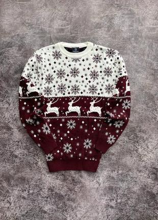 Новогодний свитер с оленями3 фото