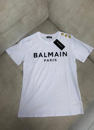 Біла футболка balmain