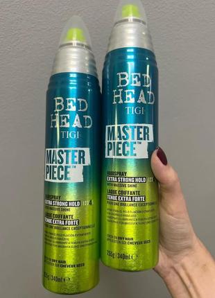 Tigi bed head masterpiece - лак сильної фіксації з интенсивн блиском