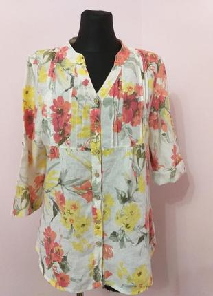 Вишукана блуза(льон)/cassis/l,xl