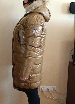 Пуховик moncler с логотипом3 фото