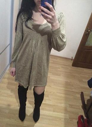 New look платье с люрексом