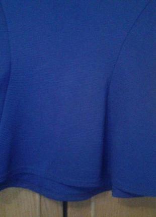 Блузка ярко - синего цвета 44 размер5 фото