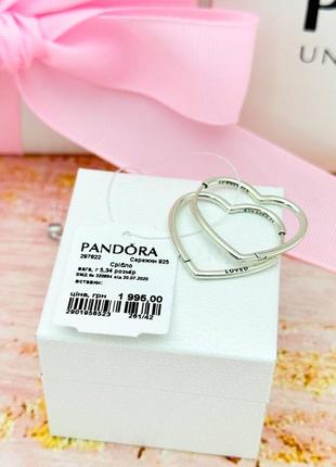 Серьги шарики пусеты серебро пандора pandora silver s925 ale сердечки сердце с биркой асимметричные сердца