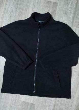 Мужская флисовая кофта / mountain warehouse / чёрная флиска / толстовка /  куртка / мужская одежда / свитер /