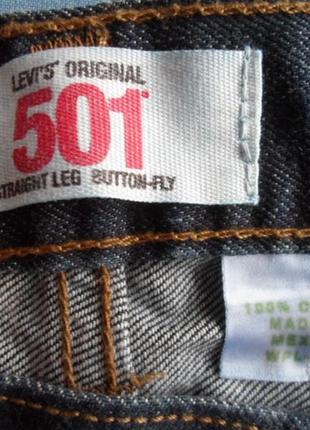 Джинсы levis 501 размер w 32 l 32 пояс 85 см9 фото