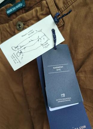 Мужские брюки брюки брюки чинос stuart slim fit stretch scotch&amp;soda8 фото