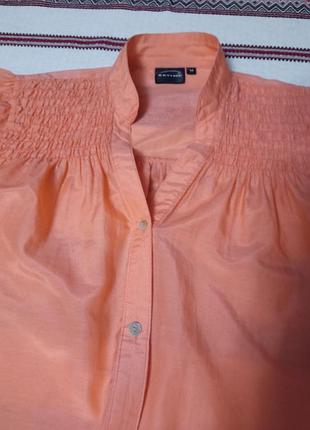 Легкая блуза нежного корралового цвета