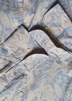 Шикарная брендовая хлопковая рубашка boggi milano6 фото