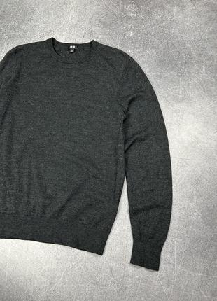 Uniqlo джемпер легкий светр вовна шерсть2 фото
