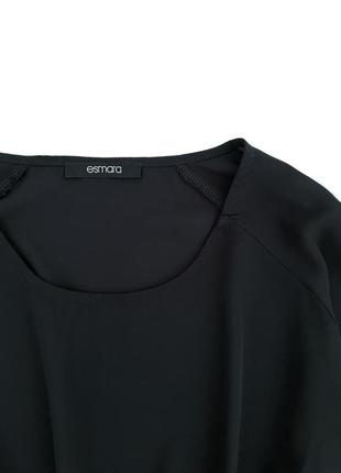 Черное базовое шифоновое платье еsmara, m/l7 фото