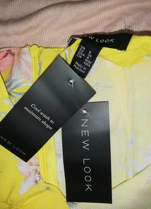 Sale юбка жёлтая в цветочный принт от new look новая3 фото