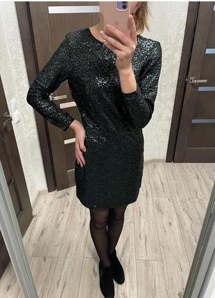 Платье в пайетки h&amp;m 6