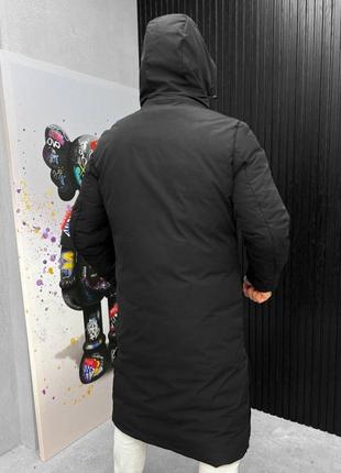 Парка куртка пальто чорна чоловіча тепла зимова4 фото