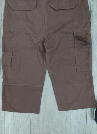 Брюки карго для мальчика beware of the pirates штаны цвет коричневый размер 80 (1 год/ 12 месяцев)3 фото