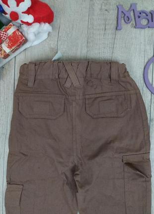 Брюки карго для мальчика beware of the pirates штаны цвет коричневый размер 80 (1 год/ 12 месяцев)5 фото