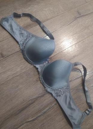 34dd 75е, fantasie ana, серо голубой формованный бюстгальтер, новый6 фото