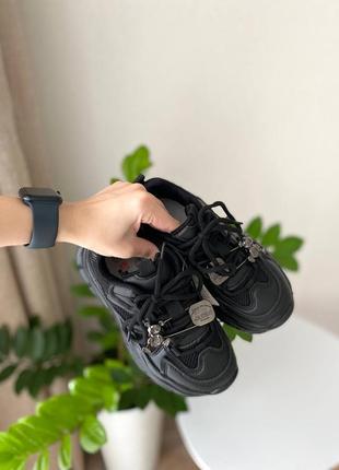 Стильные кроссовки для девочек подростков чёрные от  jong golf3 фото
