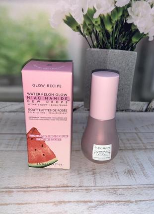 Glow recipe watermelon glow niacinamide dew drops сыворотка, придающая лицу сияние 15 мл1 фото