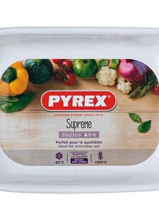 Форма прямоугольная для выпекания pyrex supreme 33х23 см белая (su33rr1)4 фото