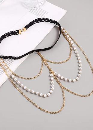 Гартер, браслет на бедро, браслет на ногу, цепочка на ногу5 фото